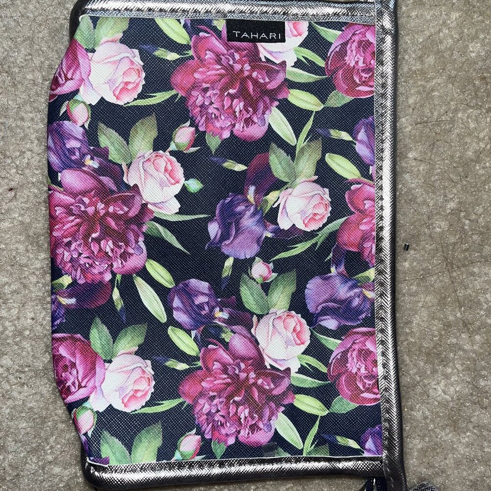 Tahari Floral Makeup Bag